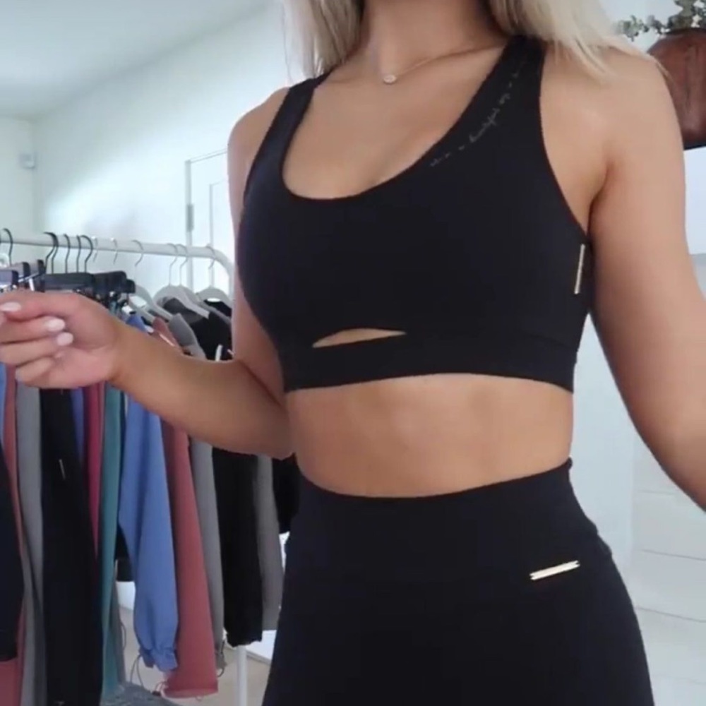 Whitney Simmons Black Sports Bra